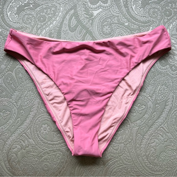 NWT J. Crew High-Rise Cheeky Bikini Bottom Size XL Warm Rose - Picture 2 of 8